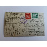 POCZTÓWKA MUNCHEN, MONACHIUM, NIEMCY, MODEL, MAKIETA DWORCA KOLEJOWEGO, PRZEDWOJENNA 1925 R, ZNACZEK, STEMPEL