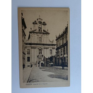 POSTCARD KRAKOW KOŚCIÓŁ X X PIJARÓW, PREWAR