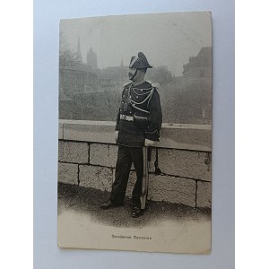 POSTCARD GENDARMERIE, ARMY, GENEVA, SOLDIER, PRE-WAR