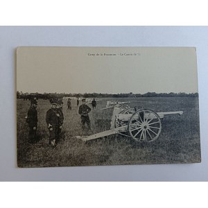 POSTCARD ARMY, SOLDIERS, CANNON, PRE-WAR