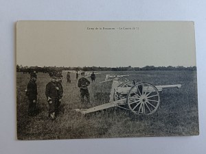 POSTCARD ARMY, SOLDIERS, CANNON, PRE-WAR