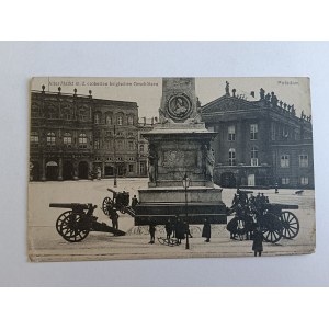 POCZTÓWKA POTSDAM, WOJSKO, ŻOŁNIERZE, ARMATA, PRZEDWOJENNA 1915 R