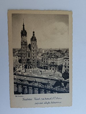 POSTCARD KRAKOW KRAKAU VIEW OF NPM CHURCH, 1940, GG