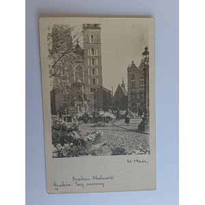 POCZTÓWKA KRAKÓW KRAKAU, TARG OWOCOWY, 1943 R, GG
