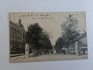 POCZTÓWKA BERLIN NIEMCY, HOTEL BRISTOL, PRZEDWOJENNA 1907 R, STEMPEL, ZNACZEK