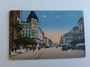 POSTCARD BUDAPEST HUNGARY STREETCAR CAR, PRE-WAR 1913