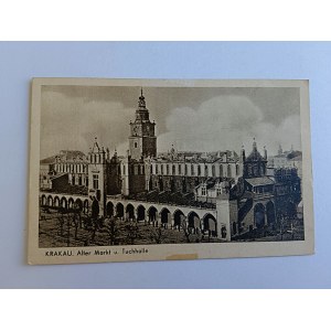 POCZTÓWKA KRAKÓW KRAKAU, SUKIENNICE, GG, 1940 R