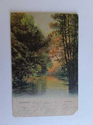 POSTCARD BYDGOSZCZ, BROMBERG CANAL, PRE-WAR 1903, STAMPED BY BROMBERG WEISSENHOHE, PILA