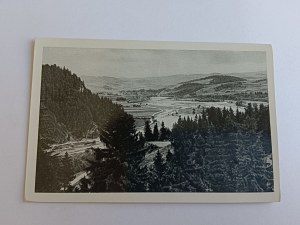 POSTCARD NIEDZICA, VIEW FROM THE CASTLE TO DUNAJEC VALLEY