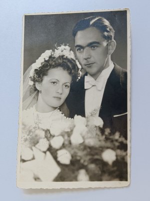 PHOTO KRAKOW, BRIDE AND GROOM, 1941