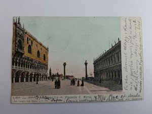 POSTCARD VENICE, VENEZIA, LONG ADDRESS, PRE-WAR 1902, STAMP