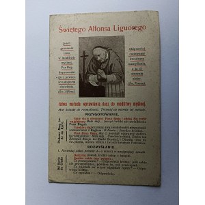 MODLITWA ŚWIĘTEGO ALFONSA LIGUOREGO KRAKÓW 1928