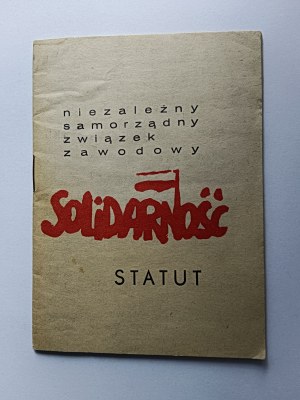 NSZZ SOLIDARNOSC STATUTE, 1980