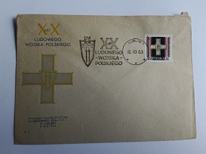 ENVELOPE 20 YEARS OF THE PEOPLE'S ARMY PRL, LUBLIN 1963