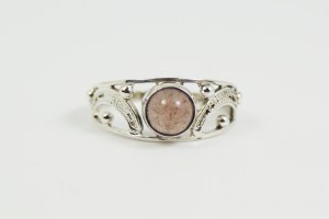 Imago artis silver ring with chalcedony