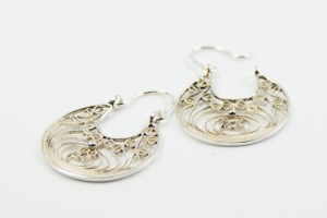 Silver horseshoe earrings Imago Artis