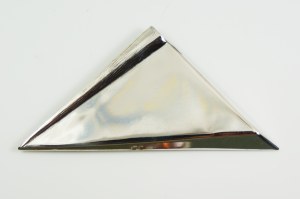 Silver ORNO triangle brooch