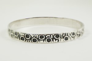 Silbernes kreisförmiges armband von Rytosztuk
