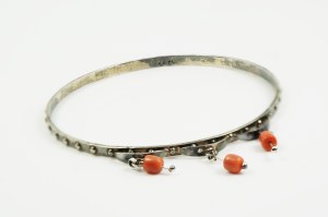 Silver Juwelier Bracelet with Coral