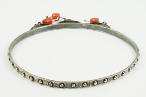 Silver Juwelier Bracelet with Coral