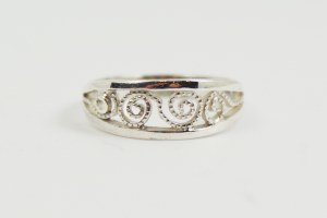 WMS silver ring