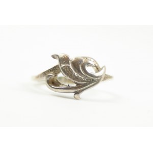 Warmet Akanthusblatt Silberring