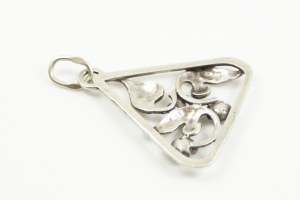 Warmet silver pendant, flowers
