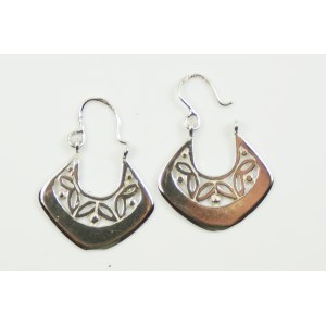 Silver horseshoe earrings, Jantar Sopot