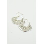 Silver horseshoe earrings, Jantar Sopot
