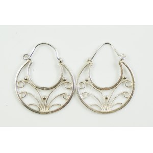 Silver horseshoe earrings Resovia