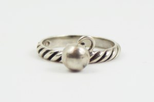 Sterling silver ring with ball, PRL