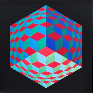 VASARELY VICTOR Hungary 1906 - Paris 1997 "Hst-Vi"