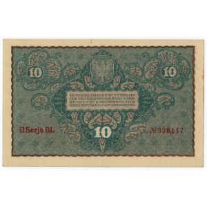 10 poľských mariek 1919 - II séria BL