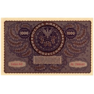 1,000 Polish marks 1919 - I Serja AO