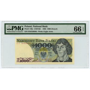 1 000 or 1982 - série EE - PMG 66 EPQ