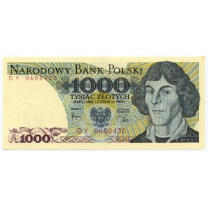 1,000 zloty 1982 - DY series