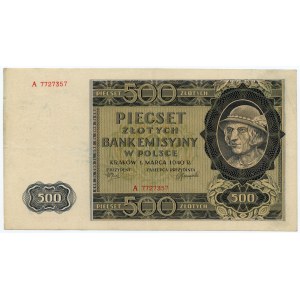 500 złotych 1940 - seria A