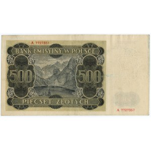500 złotych 1940 - seria A
