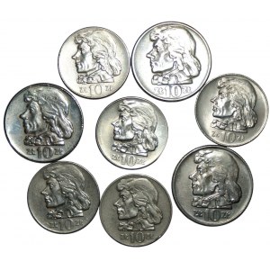 10 gold 1959-1973 - Tadeusz Kościuszko - set of 8 coins
