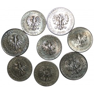 10 gold 1959-1973 - Tadeusz Kościuszko - set of 8 coins