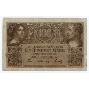 KOWNO - 100 marek 1918