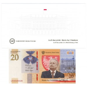 20 zlotých 2021 - Lech Kaczyński LK 0028328