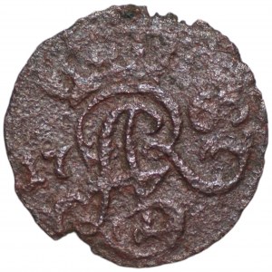 August III Sas (1733-1763) - Szeląg elbląski 1763 - Elbląg