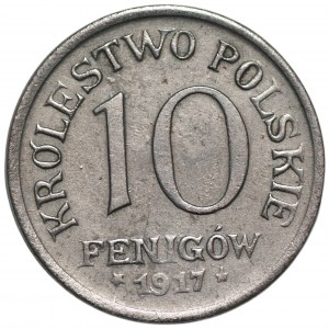 Królestwo Polskie - 10 fenigów 1917
