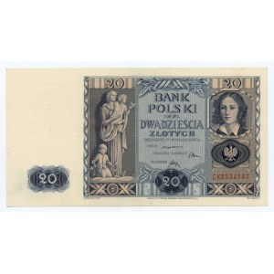 20 złotych 1936 - seria CK