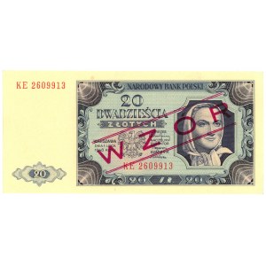 20 złotych 1948 - seria KE - WZÓR