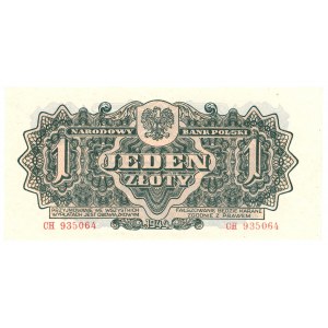 1 złoty 1944 - seria CH - obowiązkowym