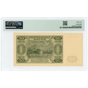 50 zloty 1948 - AS series - PMG 64