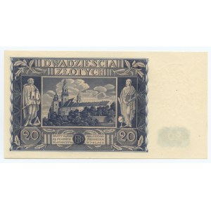 20 złotych 1936 - seria AK