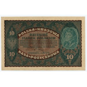 10 marek polskich 1919 - II Serja X